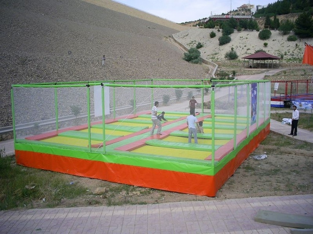10'lu olimpik trambolin zipzip oyun trambolin 