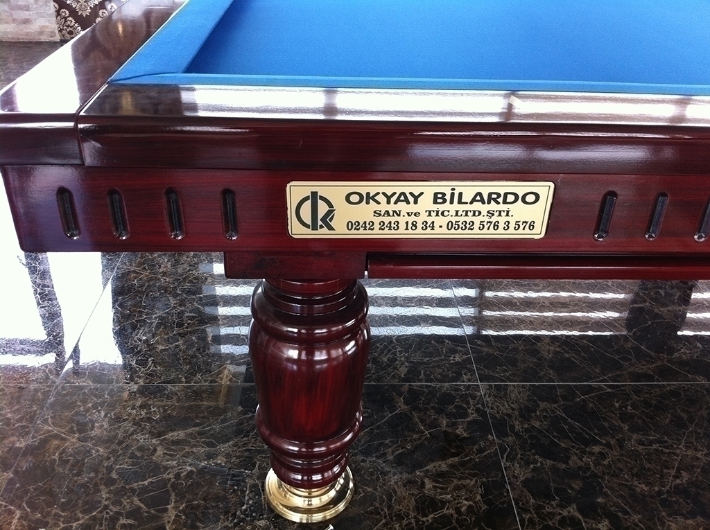 okyay 3.top bilardo masaları 2.el bilardo masası